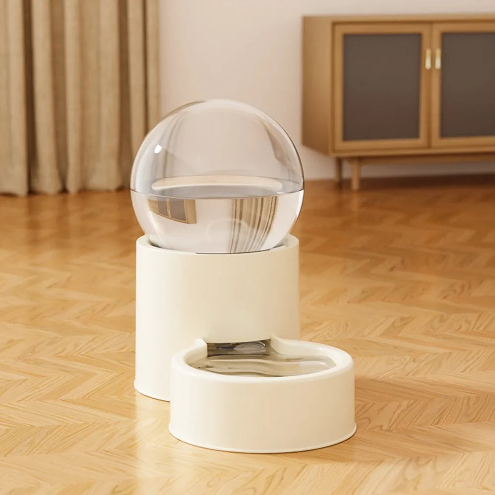 Large Capacity Automatic Pet Feeder Plastic Leakproof Dog Water Dispenser Detachable Visual Window Pet Food Bowl For Cats Dogs