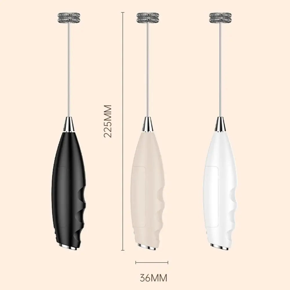Wireless Electric Milk Frother Battery-Powered Handheld Foamer Coffee Cream Soup Peanut Butter Egg Whisking Baking Accessories