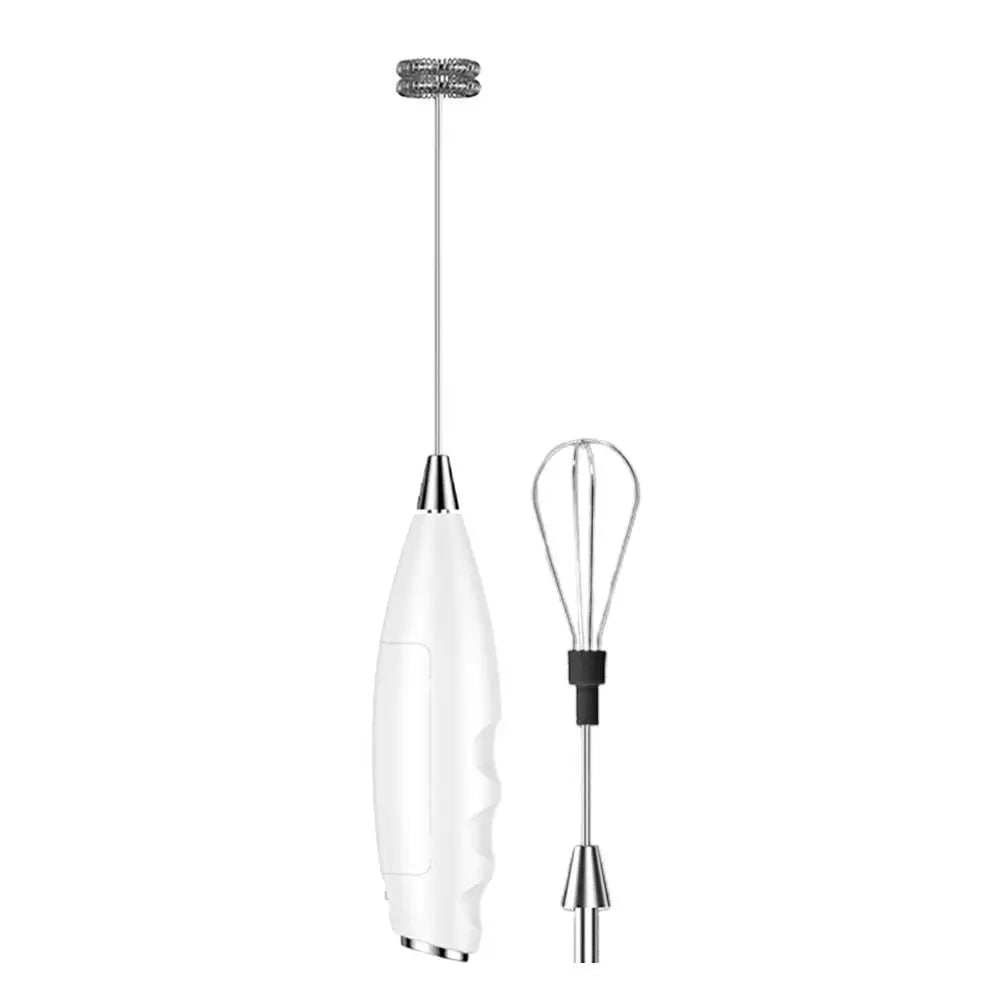 Wireless Electric Milk Frother Battery-Powered Handheld Foamer Coffee Cream Soup Peanut Butter Egg Whisking Baking Accessories