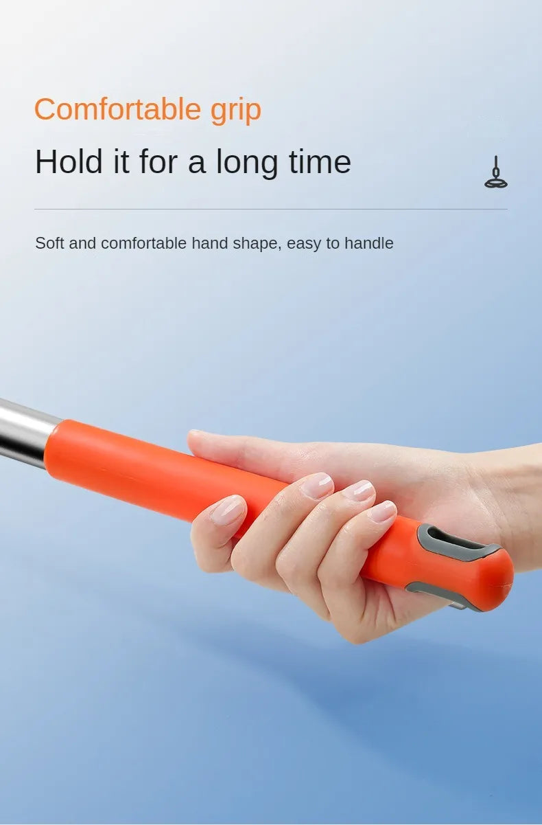 Telescopic Car Wash Mop with Foam Double Brush Head