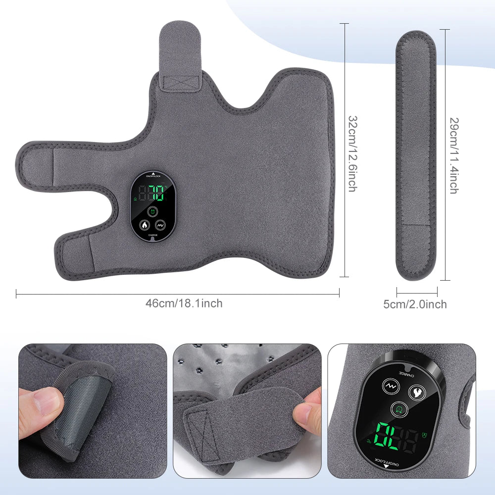 Electric foot and hand massager can vibrate and heat the ankles and ankles, and the bracket joints are portable, which can relax