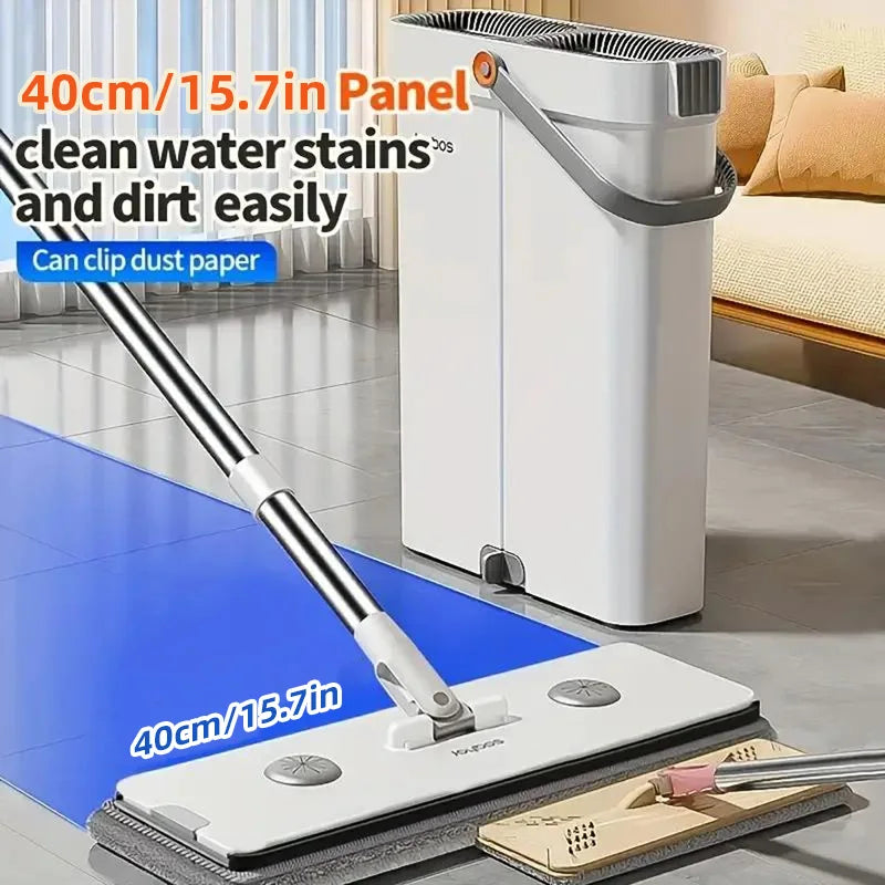 Joybos Ultra-Slim Flat Mop & Bucket System
