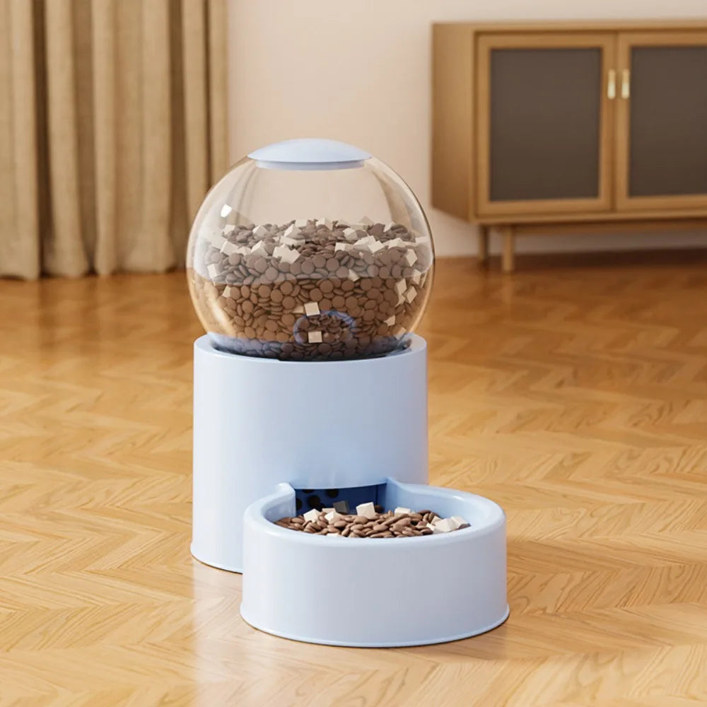Large Capacity Automatic Pet Feeder Plastic Leakproof Dog Water Dispenser Detachable Visual Window Pet Food Bowl For Cats Dogs