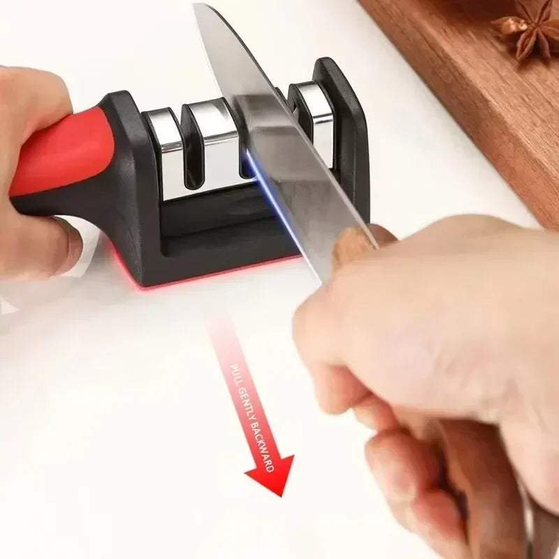 3-Stage Stainless Steel Knife Sharpener