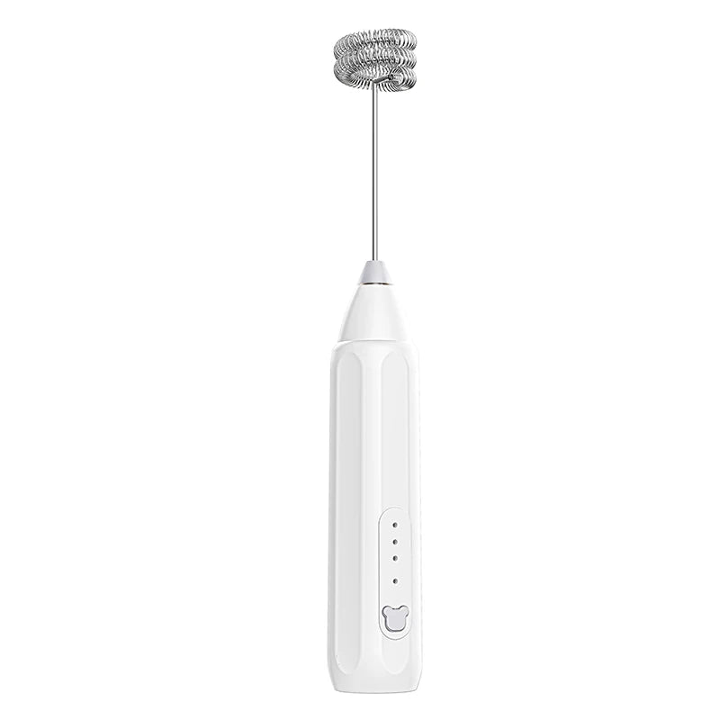 MINI Coffee Frother USB Rechargeable 3 Speeds Foam Maker Coffee Milk Mixer Electric Handle Blender Egg Beater Hot Cooking Tools