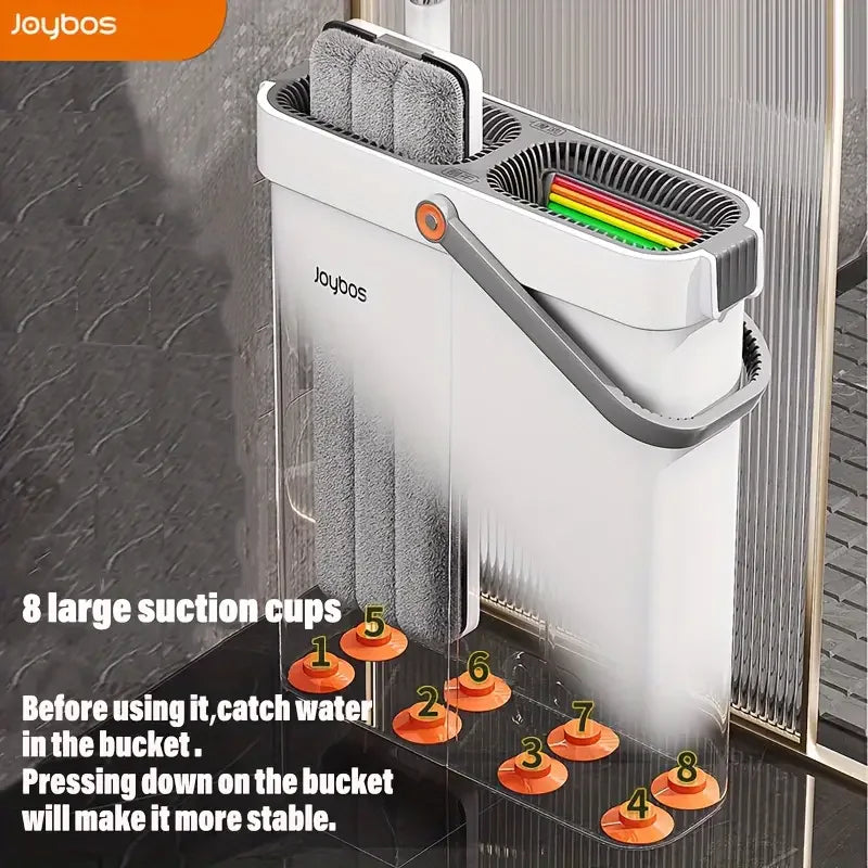 Joybos Ultra-Slim Flat Mop & Bucket System