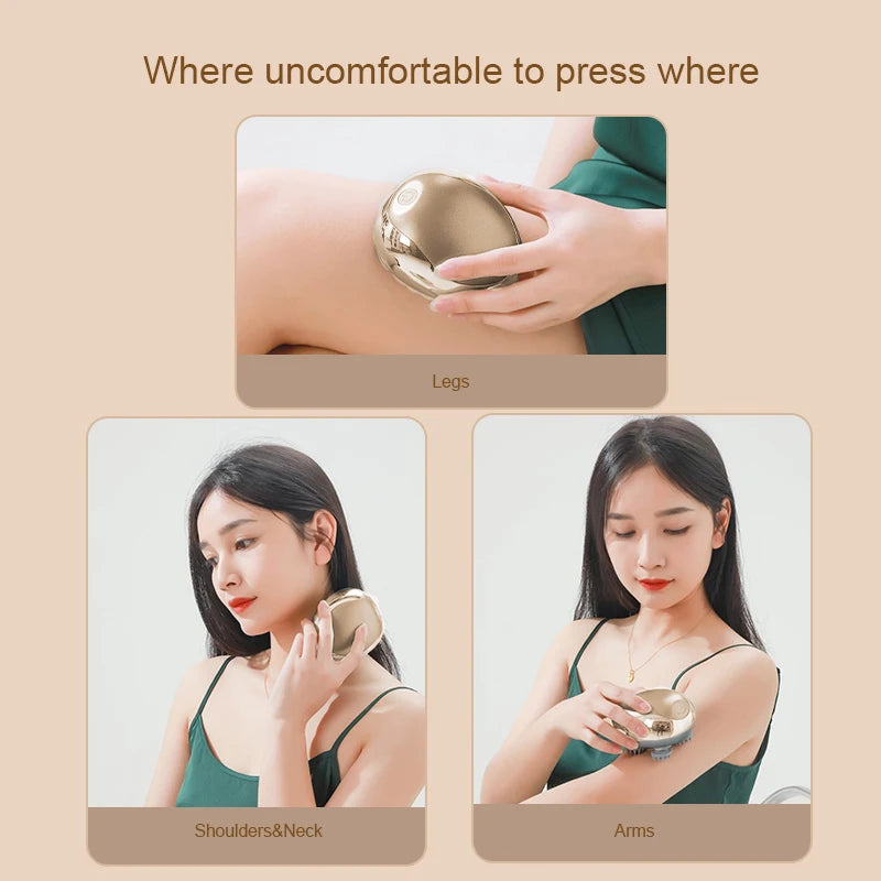 Electric Head Massager Stress Relax Shoulder Neck Deep Tissue Head Scalp Kneading Vibrating Massage Health Care Massageador