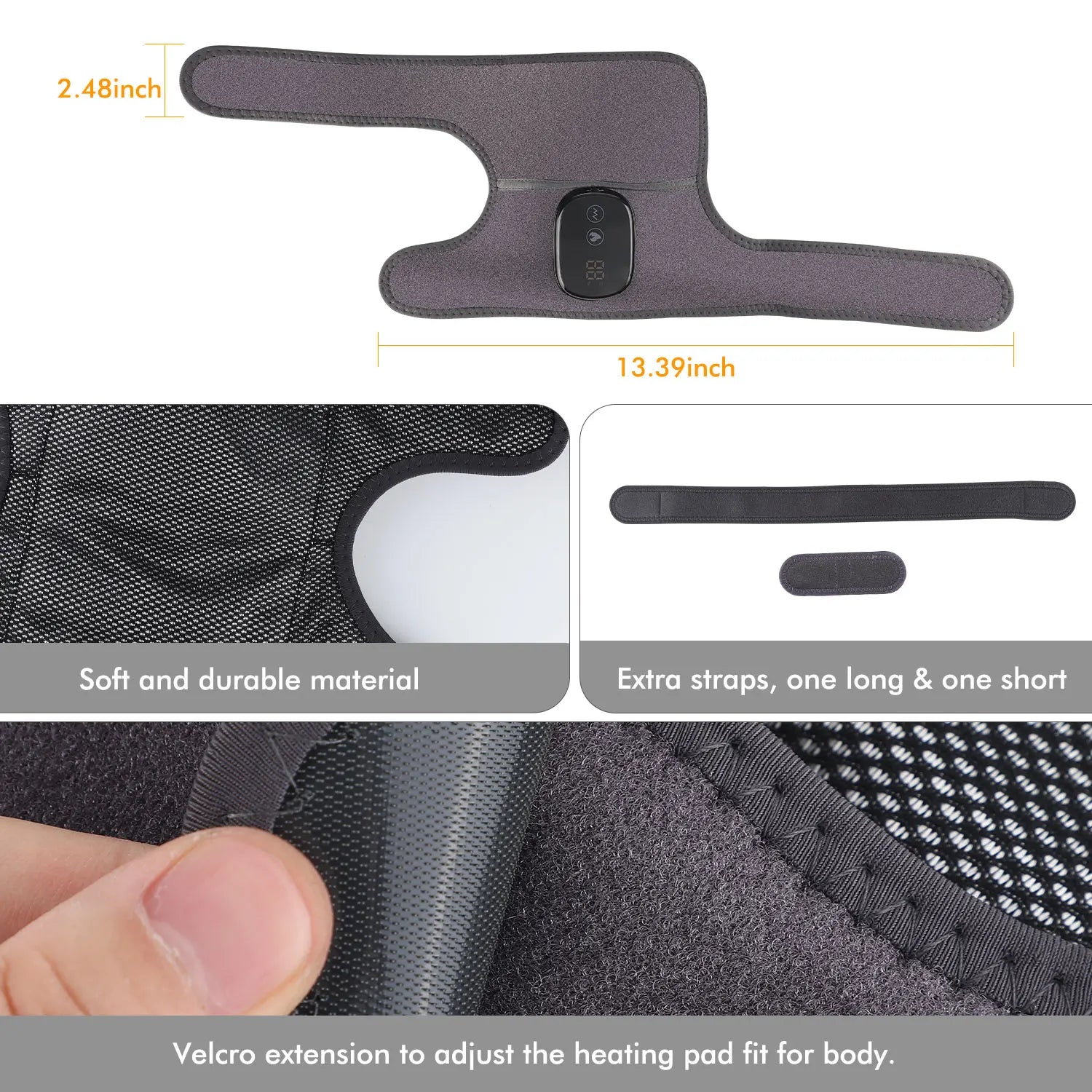 Eletric Heating Knee Massage Device Vibration Knee Pads for Shoulder Elbow Joint Warm Massage Thermal Knee Pad Blood Circulation