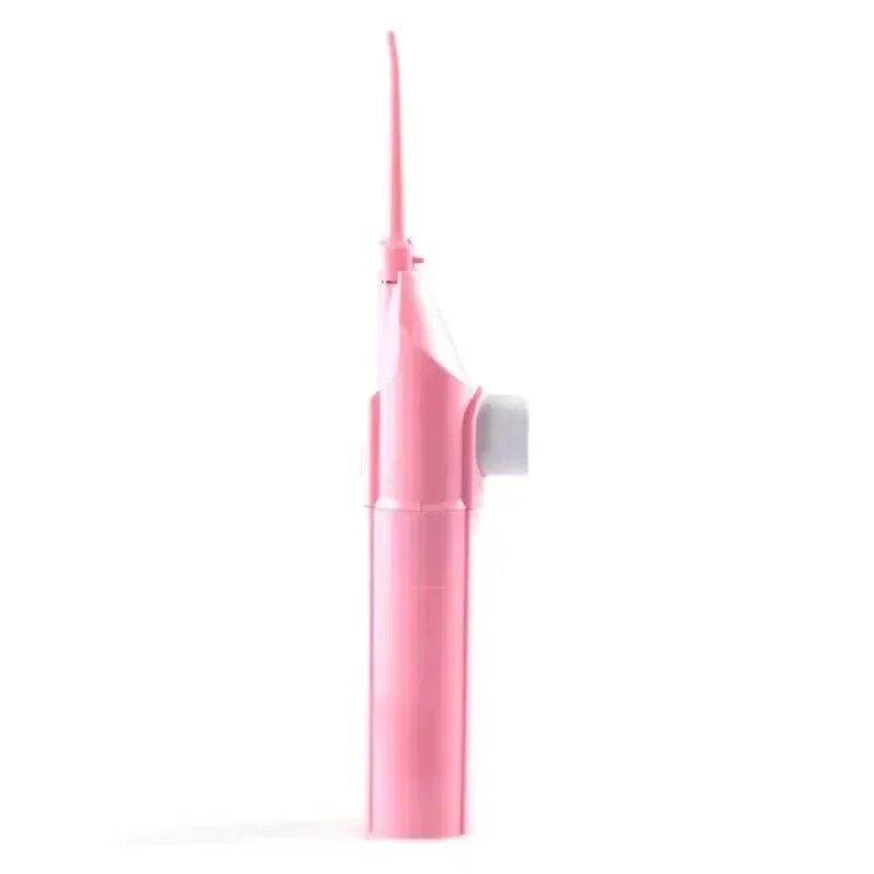 1PC Portable High-Pressure Water Flosser – Manual Pulse Jet Cleaner for Teeth & Gums, Deep Cleaning Oral Irrigator