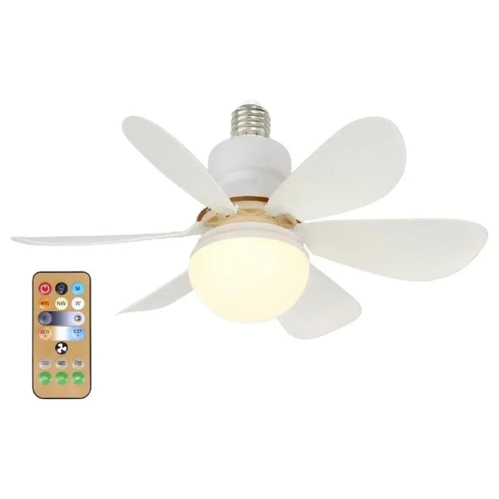 40W LED E27 Ceiling Fan Light with Remote & Dimming