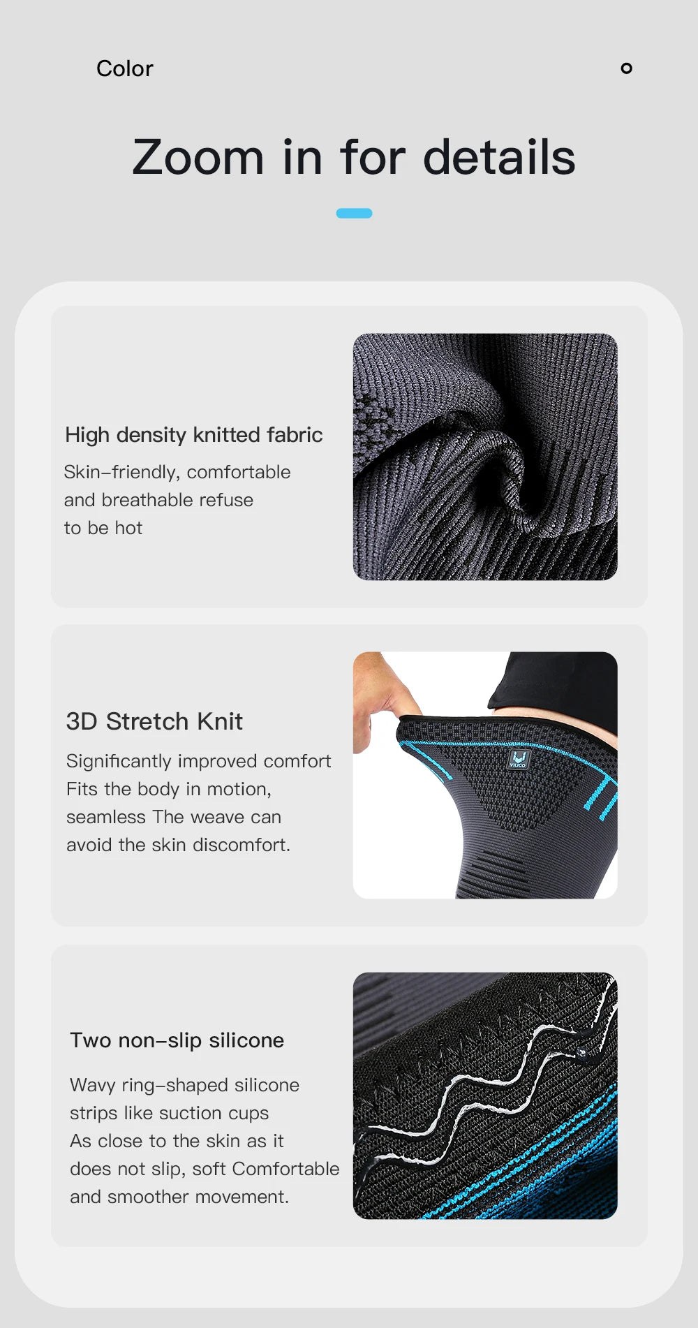 1 Pcs Compression Knee Support Sleeve Elastic Knee Pads Brace Springs Gym Sports Protector Basketball Hiking leg guards