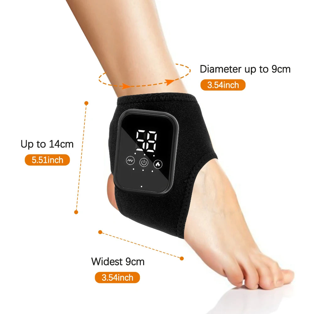 Electric foot and hand massager can vibrate and heat the ankles and ankles, and the bracket joints are portable, which can relax