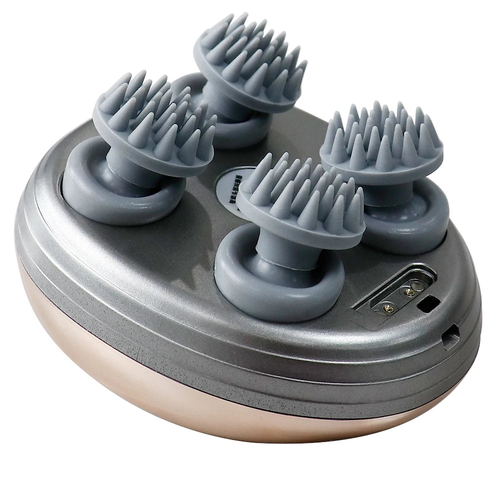 Electric Head Massager Stress Relax Shoulder Neck Deep Tissue Head Scalp Kneading Vibrating Massage Health Care Massageador