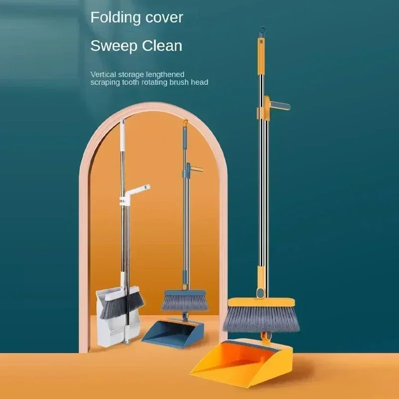 Foldable Broom & Dustpan Set