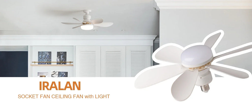 40W LED E27 Ceiling Fan Light with Remote & Dimming