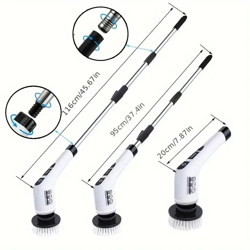 Wireless Electric Rotating Cleaning Brush Set