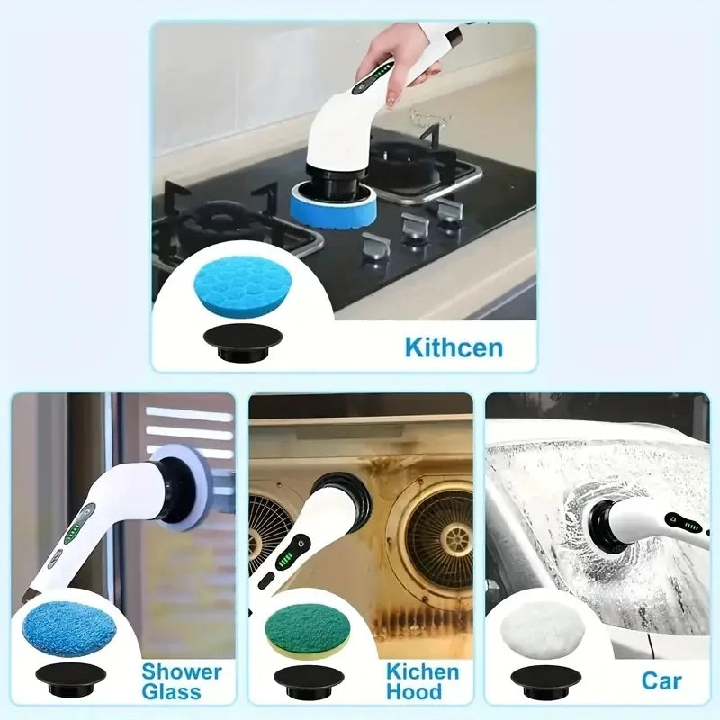 Wireless Electric Rotating Cleaning Brush Set