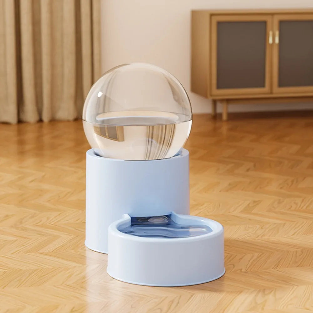Large Capacity Automatic Pet Feeder Plastic Leakproof Dog Water Dispenser Detachable Visual Window Pet Food Bowl For Cats Dogs