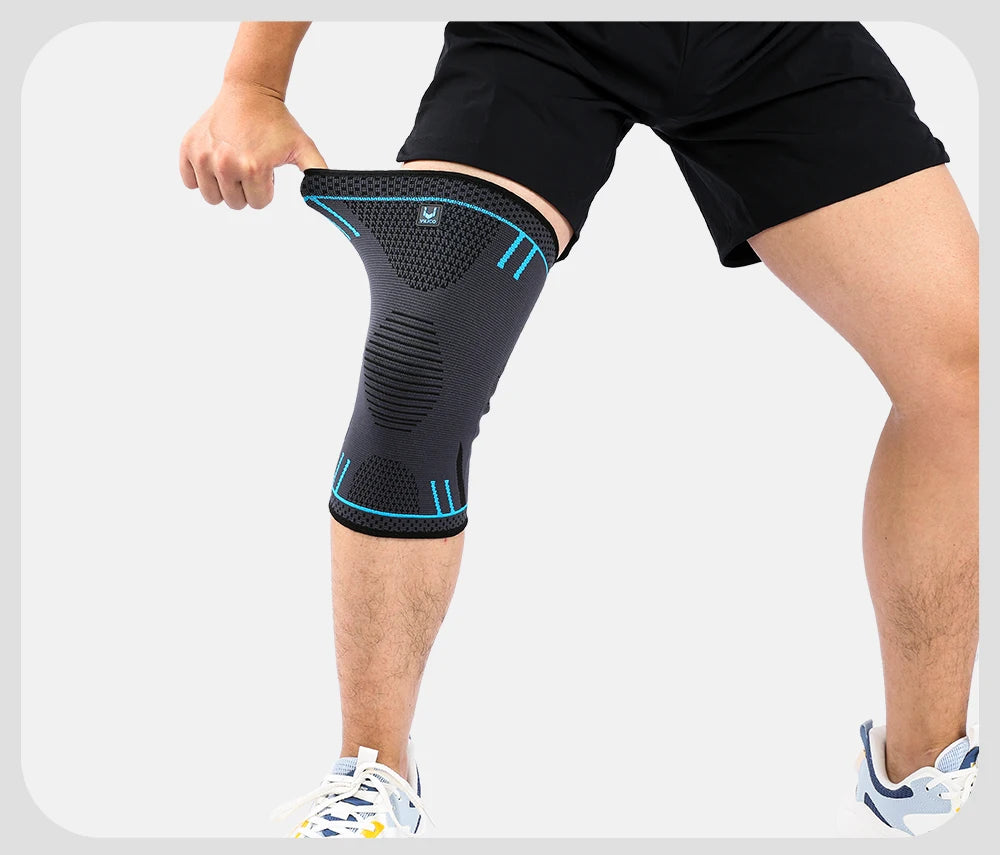 1 Pcs Compression Knee Support Sleeve Elastic Knee Pads Brace Springs Gym Sports Protector Basketball Hiking leg guards
