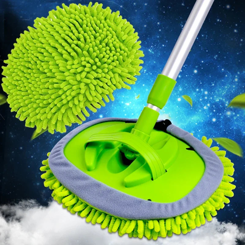 2-in-1 Telescoping Car Wash Brush & Duster
