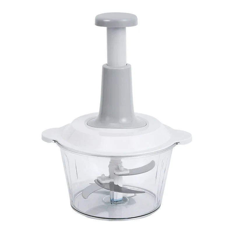 Manual Press Garlic Paste Processor, Press Type Vegetable Slicer, Household Multifunctional Meat Grinder