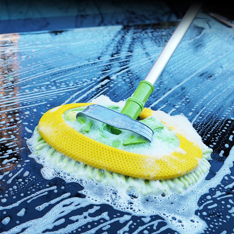 2-in-1 Telescoping Car Wash Brush & Duster