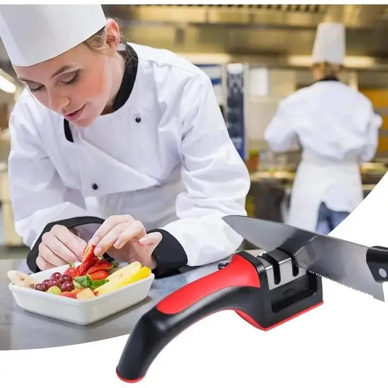 3-Stage Stainless Steel Knife Sharpener