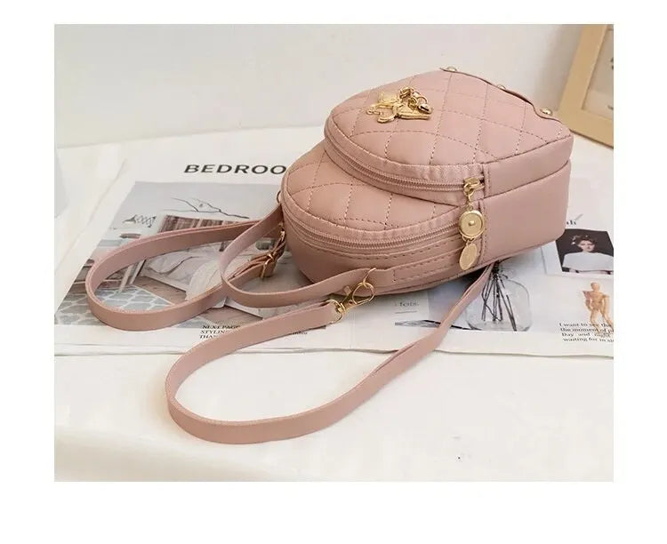 Rilibegan Women Fashion Backpack Ins New Style Female Handbag Leisure Mini Fashion Women Backpacks Phone Packs MIni Backpack