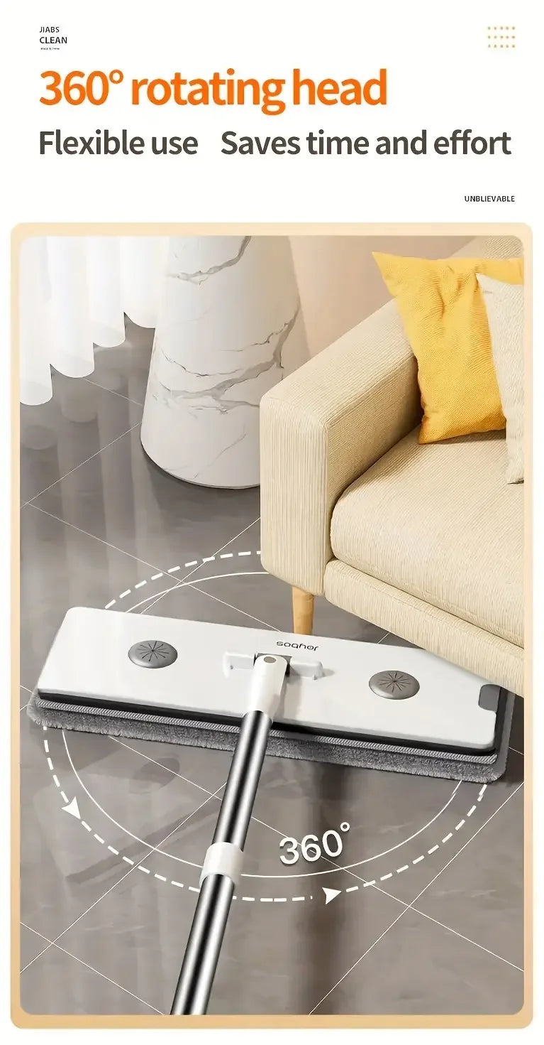 Joybos Ultra-Slim Flat Mop & Bucket System