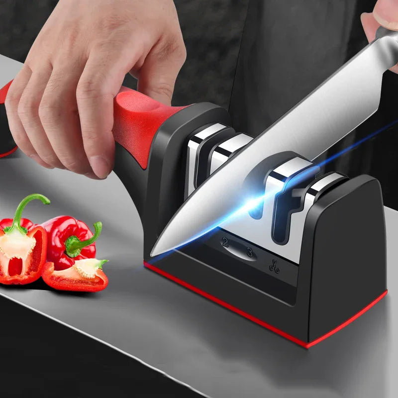 3-Stage Stainless Steel Knife Sharpener