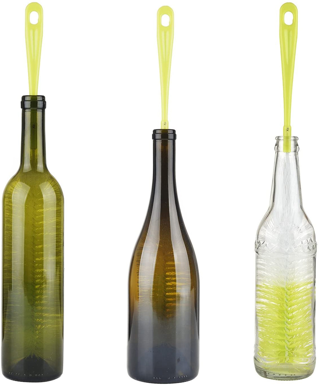 16 Inch Long Bottle Brush Cleaner for Washing Wine/Beer/Sport Well/Thermos/Glass, Hummingbird Feeder and Long Narrow Neck Sport Bottles