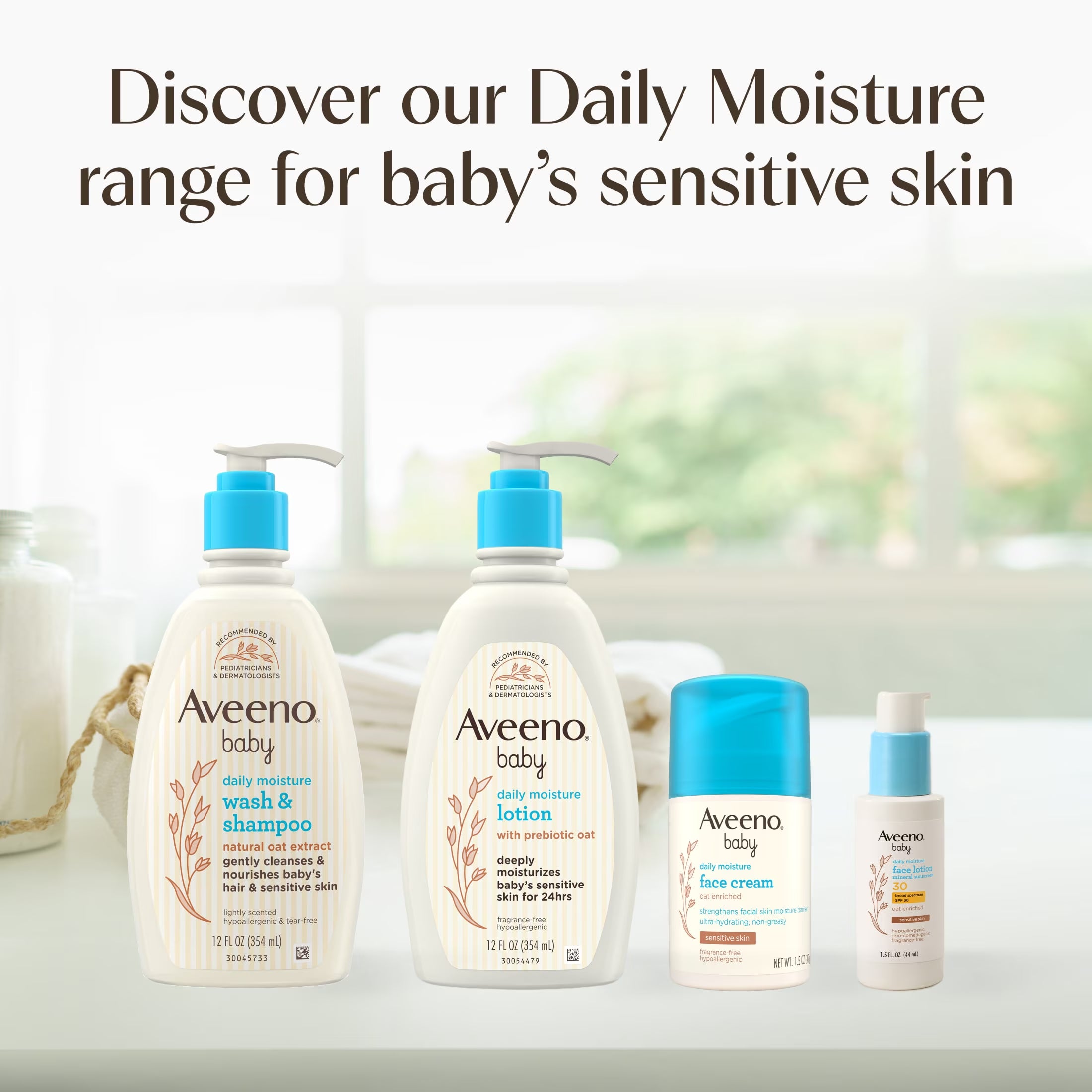 Baby Daily Moisture Body Wash & Shampoo, 12 Fl Oz