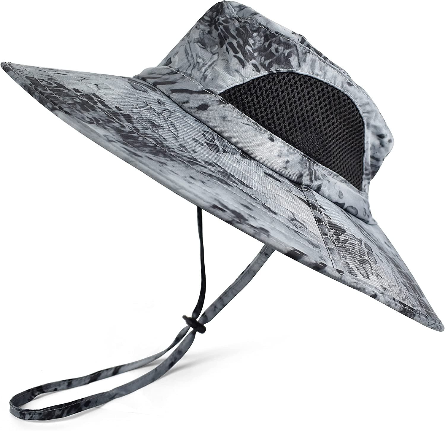 Wide Brim Sun Bucket Hat, Waterproof Boonie Hat for Men & Women | UPF 50+ UV Protection, Adjustable Fit, Chin Strap & Sweatband, Foldable Durable for Fishing Hiking Garden Beach