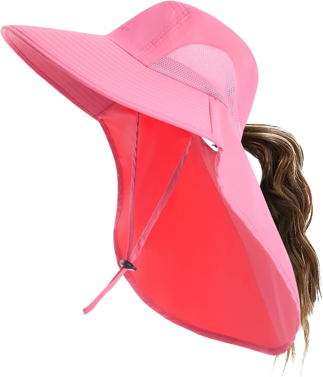Outdoor Sun Hat for Men with 50+ UPF Protection Safari Cap Wide Brim Fishing Hat with Neck Flap, for Dad…