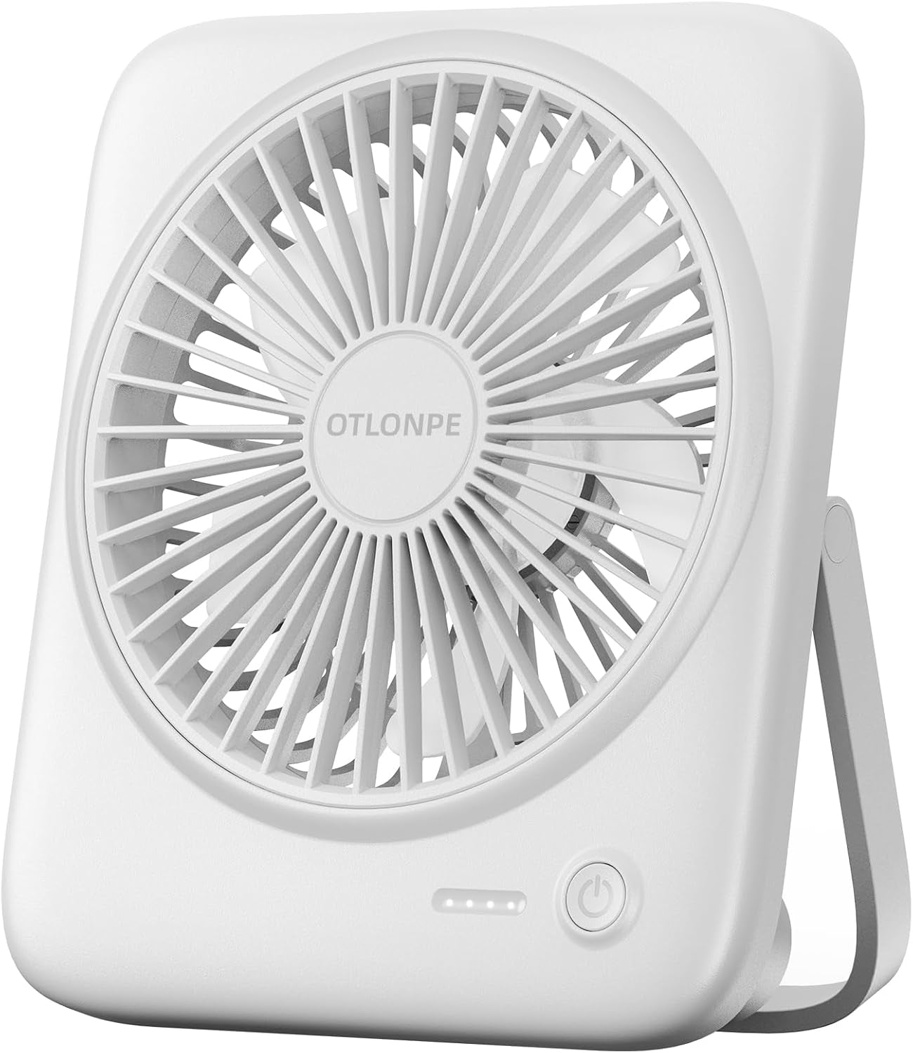 Personal Portable Desk Fan, 4000Mah Small Rechargeable Portable Fan Battery Operated & USB Powered for Travel Sleeping Bedroom Office Home Table, Cordless, Quiet, 4-Speed, 6.5 Inch (Black)