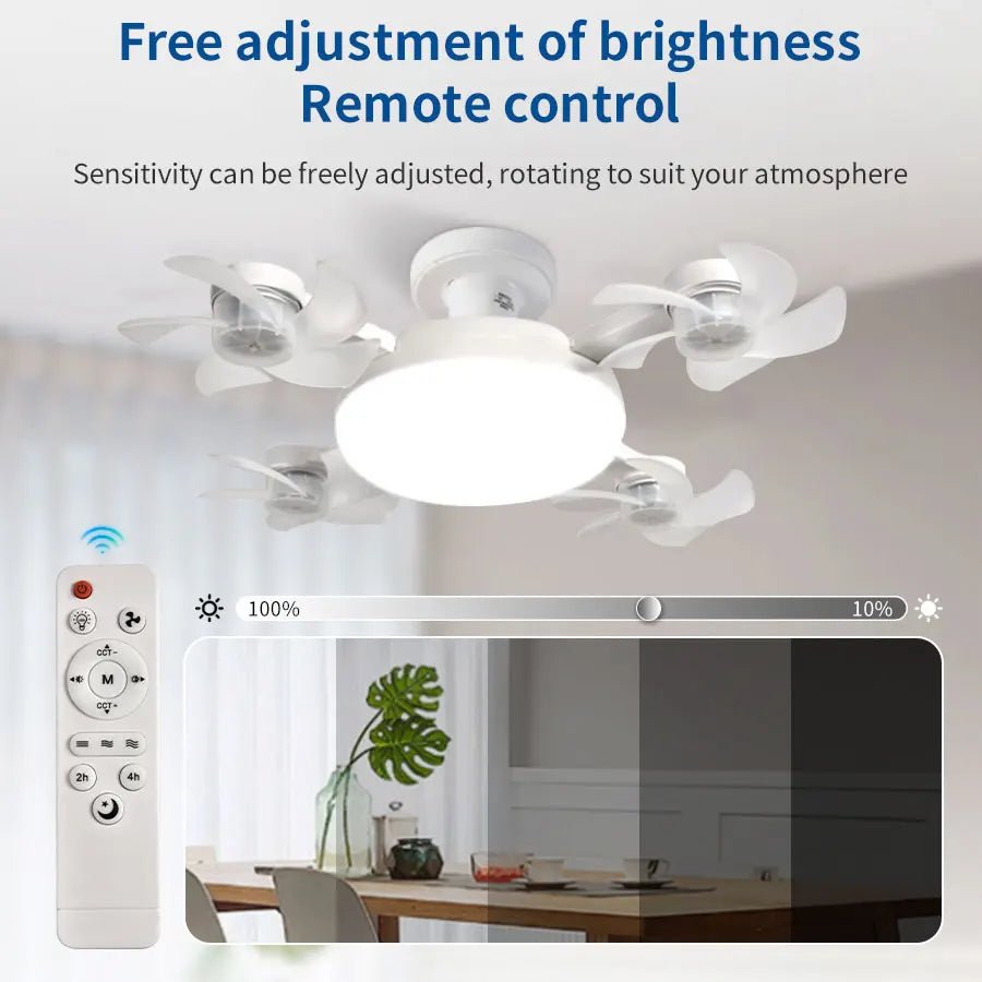 E27 2-in-1 Drone Design Ceiling Fan Light
