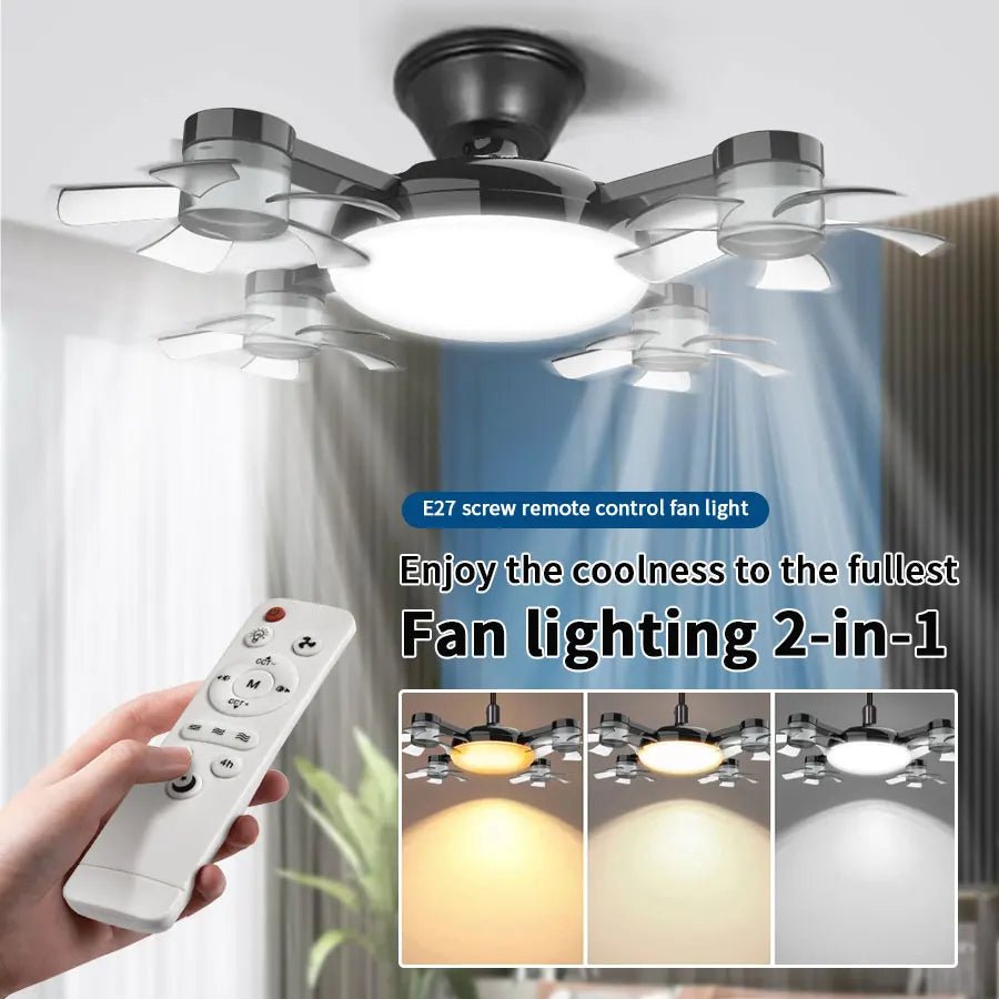 E27 2-in-1 Drone Design Ceiling Fan Light