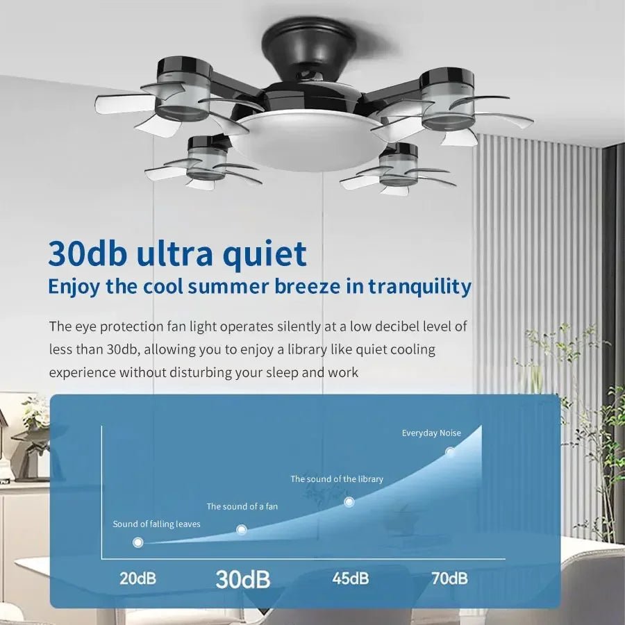E27 2-in-1 Drone Design Ceiling Fan Light