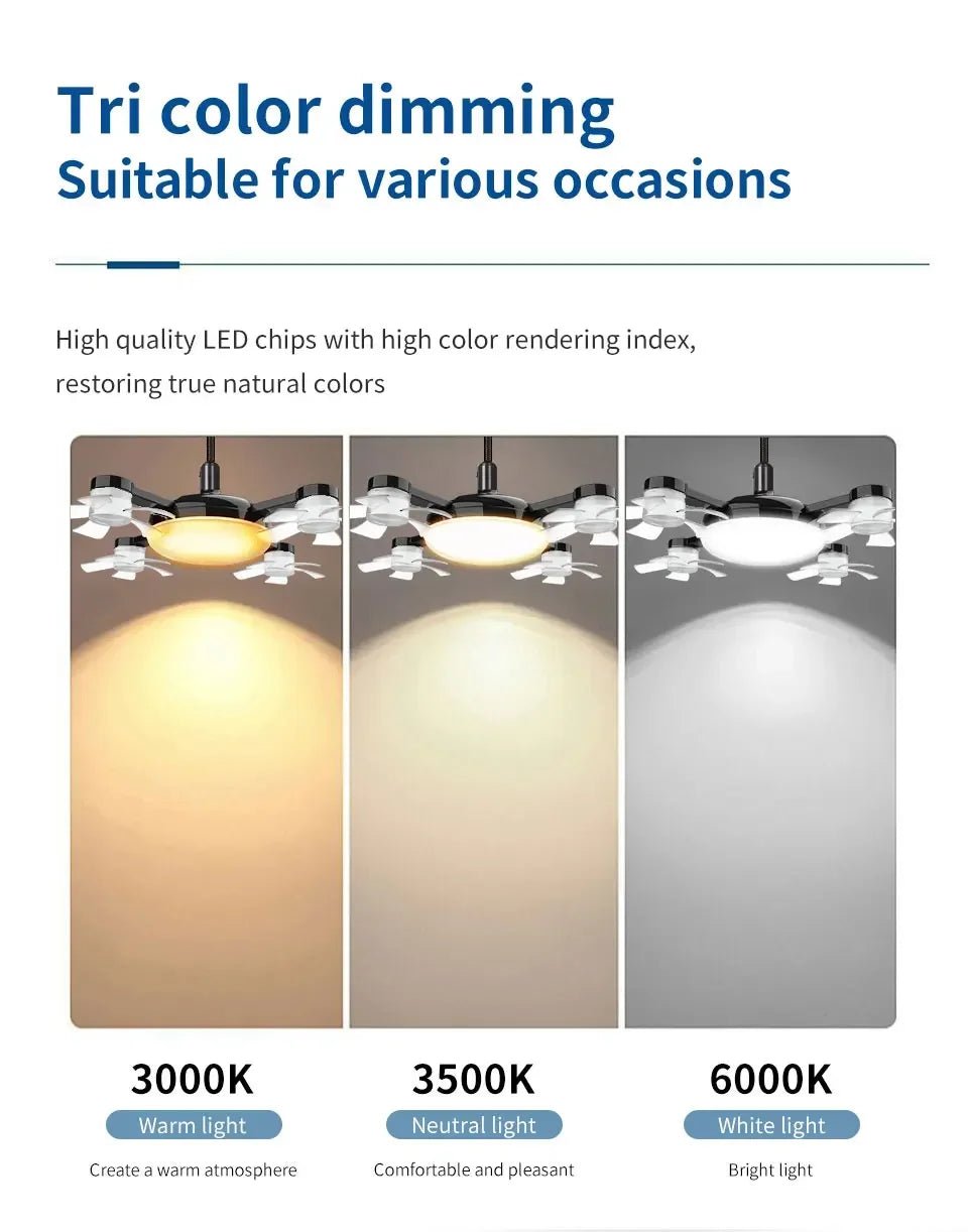 E27 2-in-1 Drone Design Ceiling Fan Light