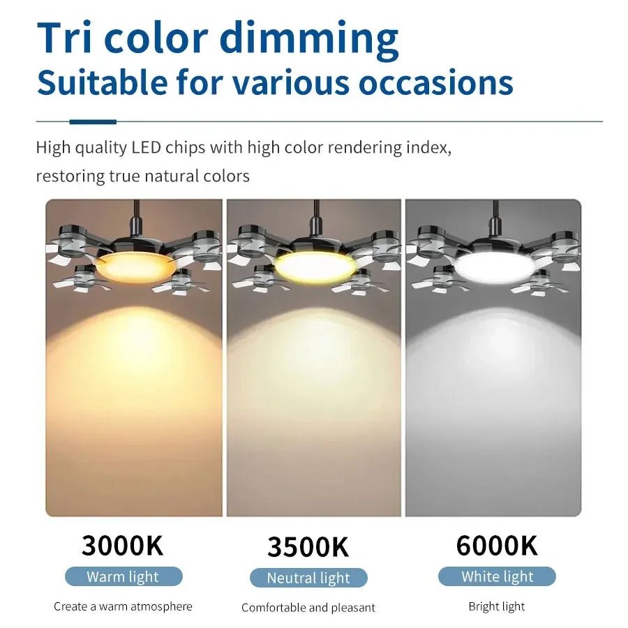 E27 2-in-1 Drone Design Ceiling Fan Light