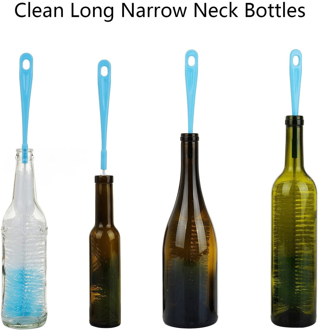 17 Inch Extra Long Bottle Cleaning Brush Cleaner for Washing Narrow Neck Beer/Wine/Thermos, Brewing Bottles, Hummingbird Feeder
