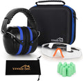 Shooting Ear Protection Earmuffs, Gun Safety Glasses, Earplugs, Protective Case