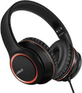 X8 Over-Ear Wired Headphones with Microphone with 1.45M-Tangle-Free Nylon Line&3.5Mm Plug,Lightweight Foldable & Portable Headphones for Smartphone,Tablet,Computer,Mp3/4(Space Black)