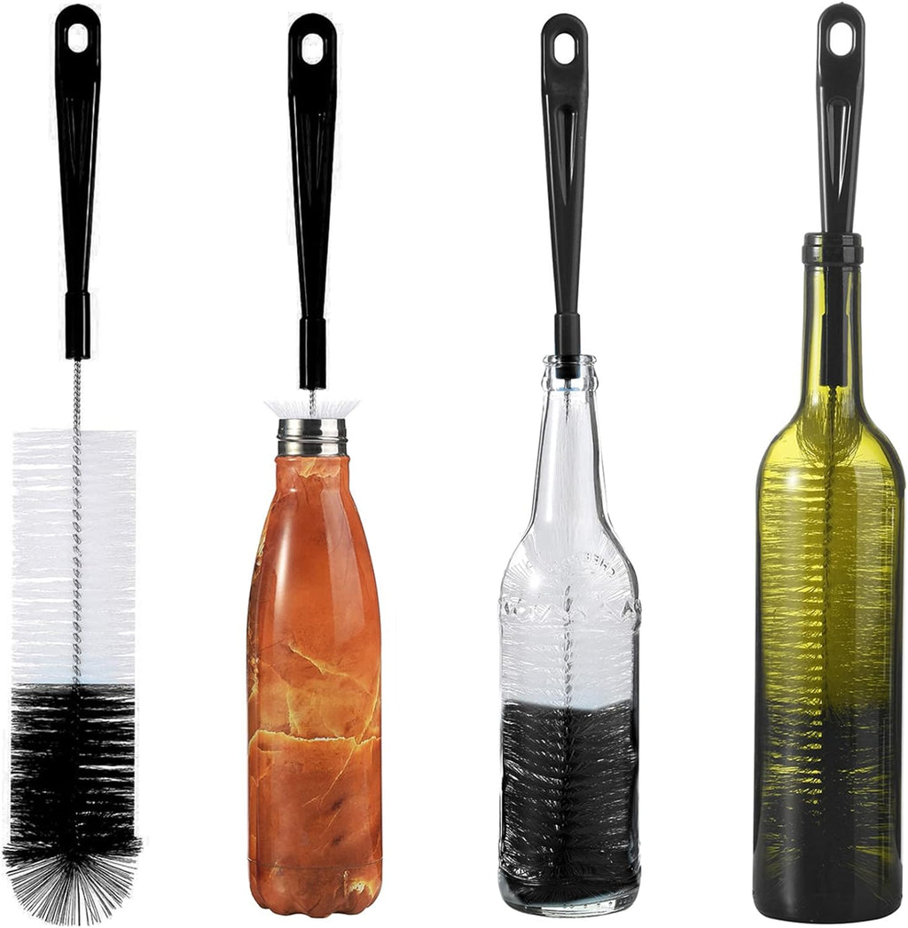 17 Inch Extra Long Bottle Cleaning Brush Cleaner for Washing Narrow Neck Beer/Wine/Thermos, Brewing Bottles, Hummingbird Feeder