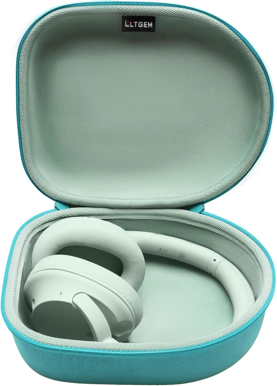 Headphone Headset Case Compatible with Audio-Technica Ath-M20X/Jbl/Raycon/Soundcore Anker/Sony/Beats/Jlab/Tozo/Logitech/Beribes/Kvidio Headphones, Large Headphone Case Hard Shell(Black+Grey)