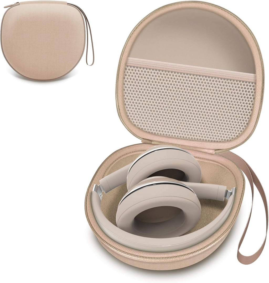 Headphone Case Compatible with Beribes/Tozo/Kvidio/Beats/Soundcore Anker Noise Cancelling Over-Ear Headphones, Black