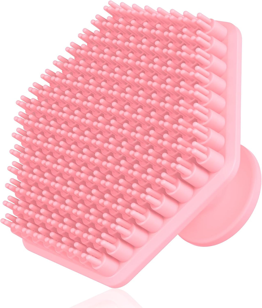 Silicone Face Scrubber for Men, Gentle Exfoliator Pad & Massager, Facial Cleansing Brush Silicone Face Wash Brush Removes Dead & Dry Skin (Black)