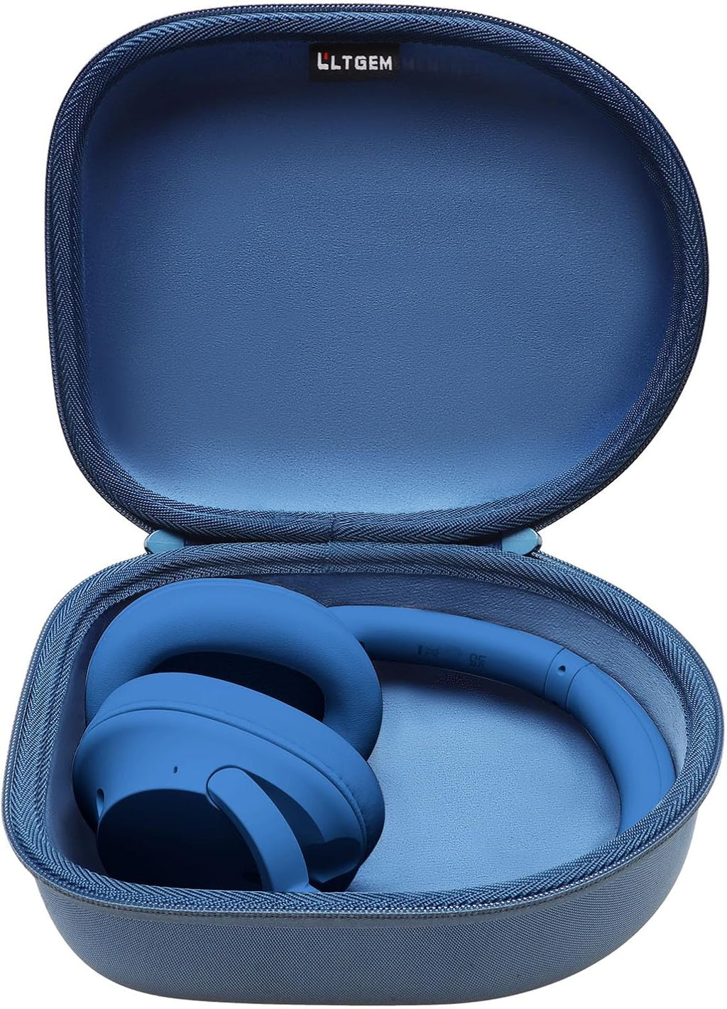 Headphone Headset Case Compatible with Audio-Technica Ath-M20X/Jbl/Raycon/Soundcore Anker/Sony/Beats/Jlab/Tozo/Logitech/Beribes/Kvidio Headphones, Large Headphone Case Hard Shell(Black+Grey)