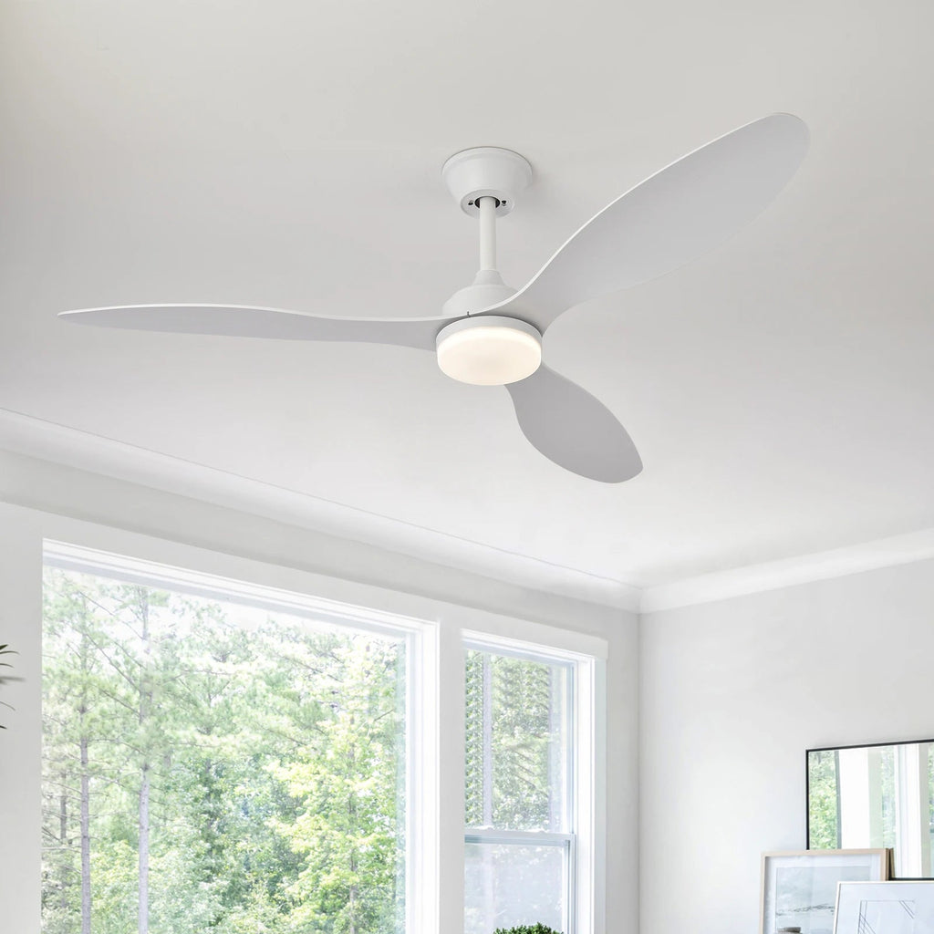 Low Profile Ceiling Fan with Light & Remote