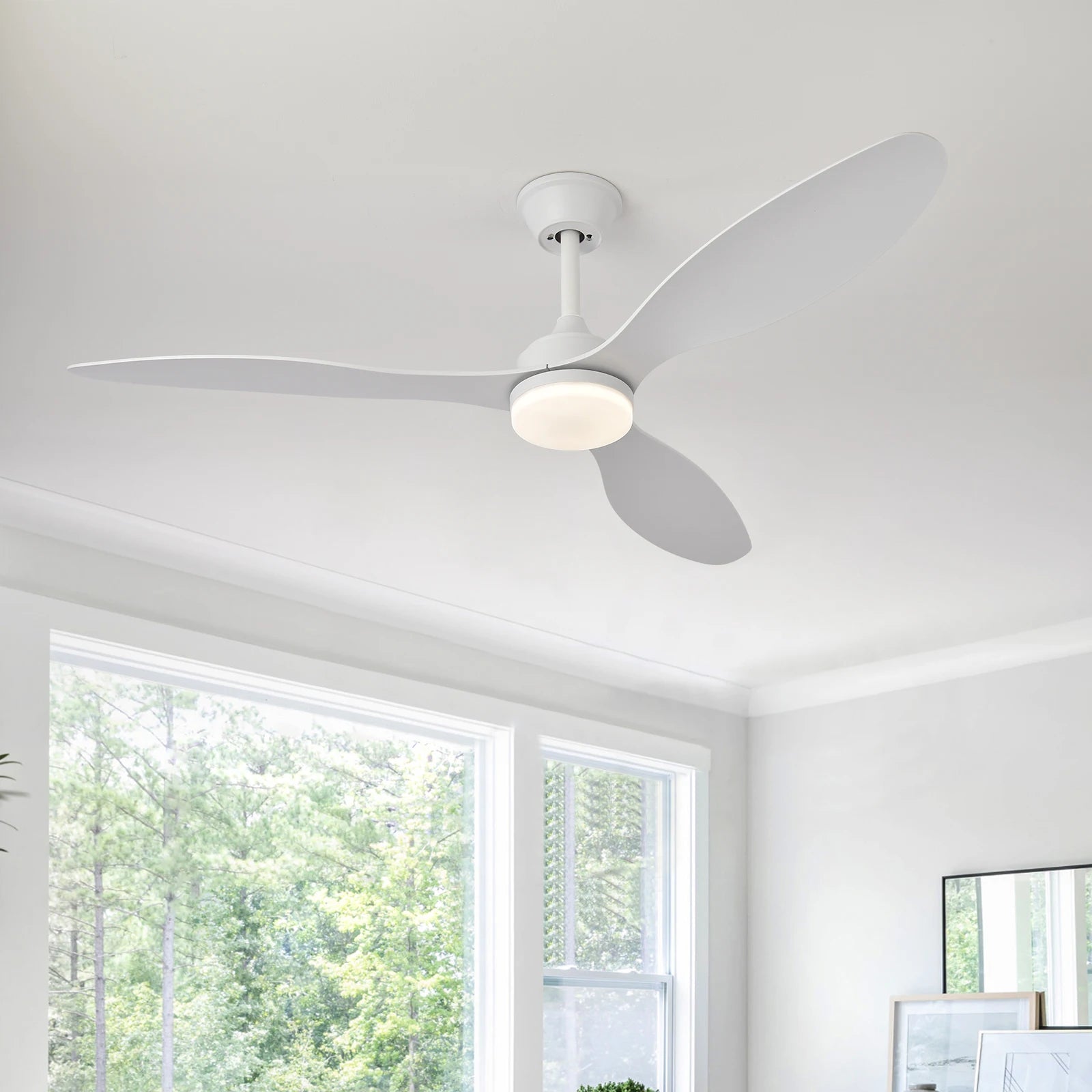 Low Profile Ceiling Fan with Light & Remote